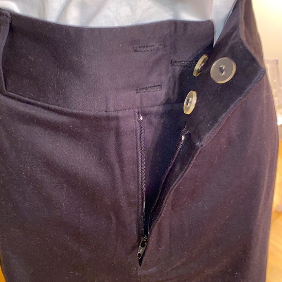 REAL Clothes navy skirt, pencil style, slight stretch, front closure,belt loops - Picture 7 of 10